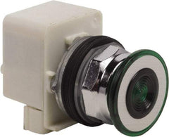 Schneider Electric - 30mm Mount Hole, Extended Straight, Pushbutton Switch Only - Green Pushbutton, Maintained (MA) - A1 Tooling