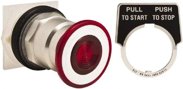 Schneider Electric - 30mm Mount Hole, Extended Straight, Pushbutton Switch Only - Round, Red Pushbutton, Maintained (MA), Momentary (MO), Weatherproof, Dust and Oil Resistant - A1 Tooling