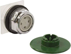 Schneider Electric - 1.18 Inch Mount Hole, Extended Straight, Pushbutton Switch Only - Round, Green Pushbutton, Momentary (MO), Weatherproof, Dust and Oil Resistant - A1 Tooling