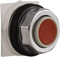 Schneider Electric - 30mm Mount Hole, Extended Straight, Pushbutton Switch Only - Round, Red Pushbutton, Momentary (MO), Weatherproof, Dust and Oil Resistant - A1 Tooling