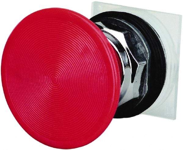 Schneider Electric - 30mm Mount Hole, Extended Straight, Pushbutton Switch Only - Red Pushbutton, Momentary (MO) - A1 Tooling