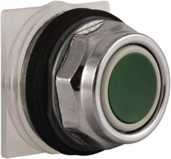 Schneider Electric - 30mm Mount Hole, Extended Straight, Pushbutton Switch Only - Green Pushbutton, Momentary (MO) - A1 Tooling