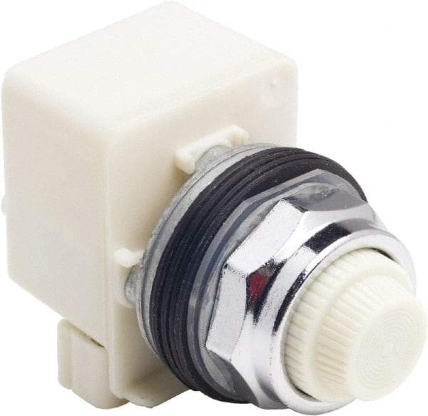 Schneider Electric - 120 V White Lens LED Indicating Light - Screw Clamp Connector - A1 Tooling