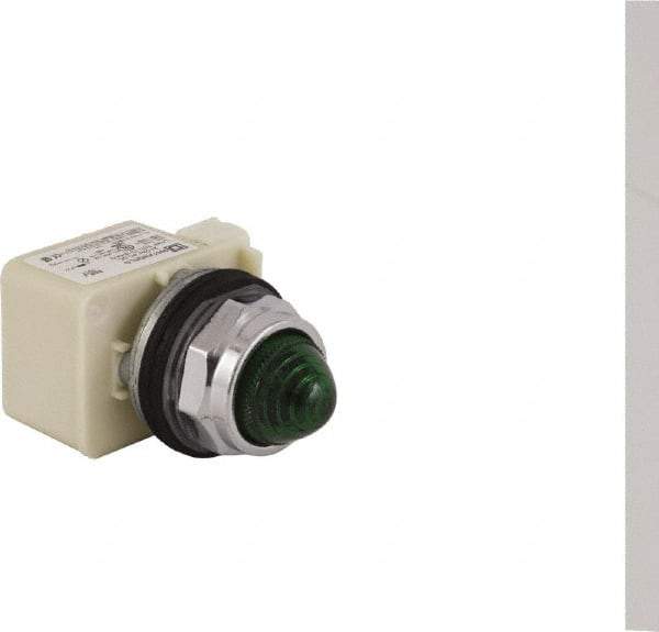 Schneider Electric - 24 V Green Lens LED Pilot Light - Round Lens, Screw Clamp Connector - A1 Tooling