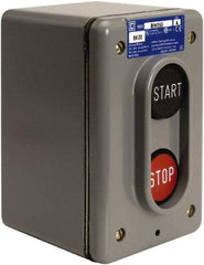 Schneider Electric - 2 Operator, Projecting Pushbutton Control Station - Start, Stop (Legend), Maintained Switch, 2NO Contact, NEMA 4 - A1 Tooling