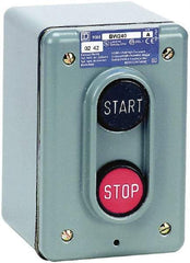 Schneider Electric - 2 Operator, Projecting Pushbutton Control Station - Start, Stop (Legend), Momentary Switch, NO/NC Contact, NEMA 4 - A1 Tooling