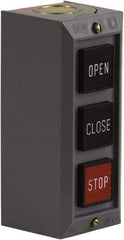 Schneider Electric - 3 Operator, Projecting Pushbutton Control Station - Close, Open, Stop (Legend), Momentary Switch, 2NO/3NC Contact, NEMA 1 - A1 Tooling