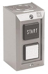 Schneider Electric - 2 Operator, Projecting Pushbutton Control Station - Start, Stop (Legend), Maintained Switch, 2NO Contact, NEMA 1 - A1 Tooling