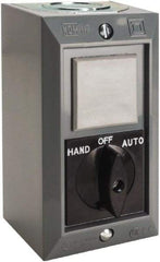 Schneider Electric - 1 Operator, Projecting Pushbutton Control Station - Auto, Hand, Off (Legend), Maintained Switch, 2NO Contact, NEMA 1 - A1 Tooling