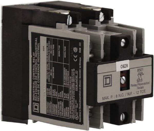 Square D - 4NO, 600 VAC Control Relay - Panel Mount - A1 Tooling