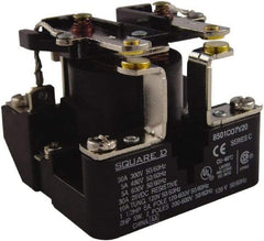 Square D - 1-1/2 hp, 10 VA Power Rating, Electromechanical Screw Clamp General Purpose Relay - 40 at 277 VAC & 5 at 600 V, DPST, 208 VAC at 60 Hz, 63.6mm Wide x 49.6mm High x 63.2mm Deep - A1 Tooling