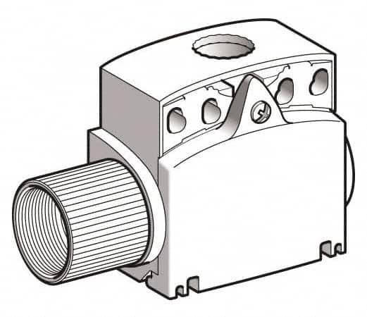 Telemecanique Sensors - 3-1/2 Inch Long, Plastic Body, Limit Switch Body - For Use with ZCE01, ZCE02, ZCE05, ZCE06, ZCE07, ZCE08, ZCE10, ZCE11, ZCE13, ZCE14, ZCE21, ZCE24, ZCE27, ZCE28, ZCE29, ZCE62, ZCE63, ZCE64, ZCE65, ZCE66, ZCE67, ZCEH0, ZCEH2 - A1 Tooling