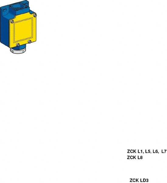 Telemecanique Sensors - 3.7 Inch Long, Metal Body, Limit Switch Body - For Use with ZCKD02, ZCKD029, ZCKD05, ZCKD06, ZCKD08, ZCKD10, ZCKD109, ZCKD15, ZCKD16, ZCKD17, ZCKD21, ZCKD219, ZCKD23, ZCKD239, ZCKD41, ZCKD59, ZCKD81, ZCKD91 - A1 Tooling