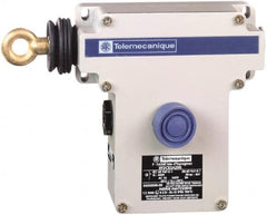 Telemecanique Sensors - 10 Amp, NO/NC Configuration, Left Hand Operation, Rope Operated Limit Switch - Pushbutton Reset, Rope Pull, No Pilot Light, 300 VAC - A1 Tooling