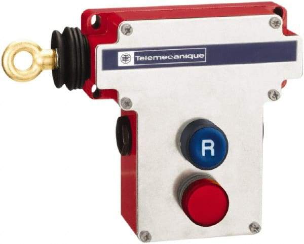 Telemecanique Sensors - 2NO/2NC Configuration, 300 VAC, 10 Amp, Cable Safety Limit Switch - 70m Cable Length, 230 Ft. Cable Length, 7.8 Inch Wide x 4.1 Inch Deep x 5.6 Inch High, IP65, IP657 Ingress Rating - A1 Tooling