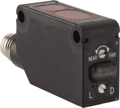 Telemecanique Sensors - M8 Connector, 1m Nominal Distance, Shock and Vibration Resistant, Diffused Photoelectric Sensor - 12 to 24 VDC, PBT, 11mm Long x 11mm Wide x 33mm High - A1 Tooling