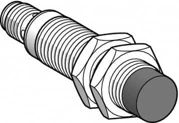 Telemecanique Sensors - NPN, PNP, 8mm Detection, Cylinder, Inductive Proximity Sensor - 2 Wires, IP67, 24 to 210 VDC, 24 to 240 VAC @ 50/60 Hz, M18x1 Thread, 72mm Long - A1 Tooling