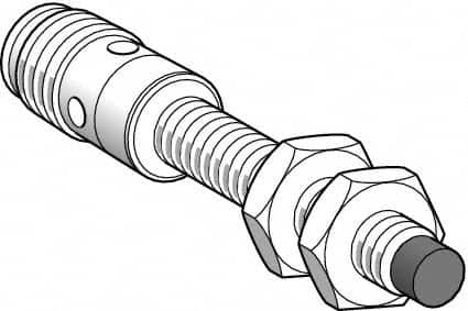 Telemecanique Sensors - PNP, NO/NC, 2.5mm Detection, Cylinder, Inductive Proximity Sensor - 4 Wires, IP67, 12 to 24 VDC, M8x1 Thread, 61mm Long - A1 Tooling