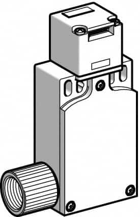 Telemecanique Sensors - 2NO/NC Configuration, Multiple Amp Level, Plastic Key Safety Limit Switch - 52mm Wide x 30mm Deep x 115mm High, IP67 Ingress Rating - A1 Tooling