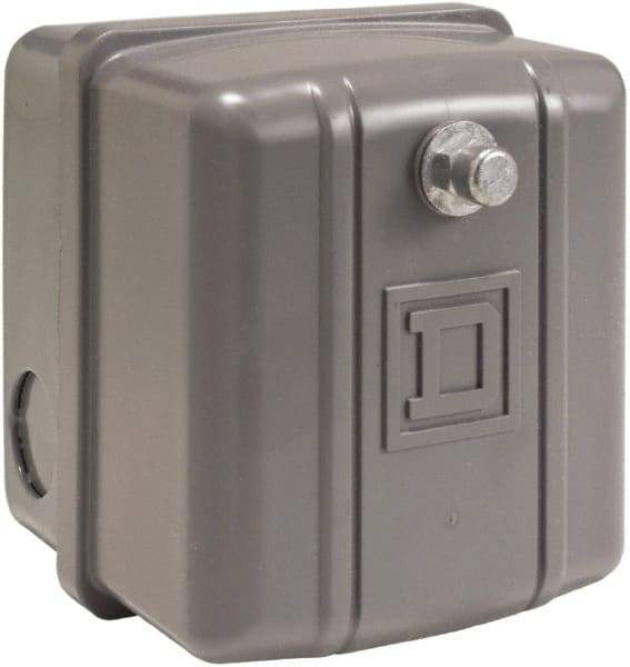 Square D - 1 NEMA Rated, DP, 90 to 120 psi, Electromechanical Pressure and Level Switch - Adjustable Pressure, 460/575 VAC, 1/8 Inch Connector, Screw Terminal, For Use with Air Compressors, Power Circuits, Water Pumps - A1 Tooling