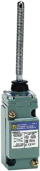 Square D - DPDT, 2NC/2NO, 600 Volt Screw Terminal, Cat Whisker Actuator, General Purpose Limit Switch - 1, 2, 4, 6, 12, 13, 6P NEMA Rating, IP67 IPR Rating - A1 Tooling