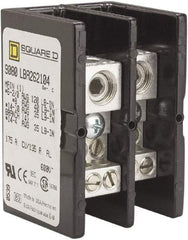 Square D - 2 Poles, 135 (Aluminium), 175 (Copper) Amp, Phenolic Power Distribution Block - 600 VAC, 1 Primary Connection - A1 Tooling