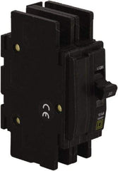 Square D - 60 Amp, 120/240 VAC, 2 Pole, DIN Rail Mounted, Flush Mount, Surface Mount Miniature Circuit Breaker - Thermal Magnetic Trip, 10 kA at 120/240 VAC Breaking Capacity, 14-2 (Aluminum), 14-2 (Copper) AWG, 74mm Deep x 103mm High x 19mm Wide - A1 Tooling