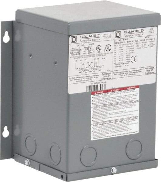 Square D - 1 Phase, 1 kVA, General Purpose Transformer - 3R NEMA Rating - A1 Tooling