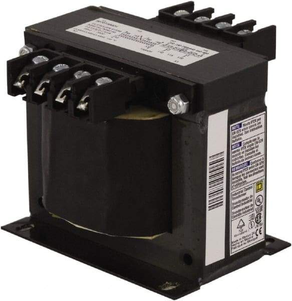 Square D - 300 VA, Top Mount Fuse Block Control Transformer - 50/60 Hz, 5.49 Inch Deep x 3.84 Inch High - A1 Tooling