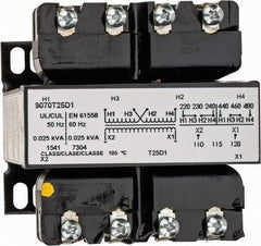 Square D - 1 Phase, 25 VA, Control Transformer - 131°F Temp Rise - A1 Tooling