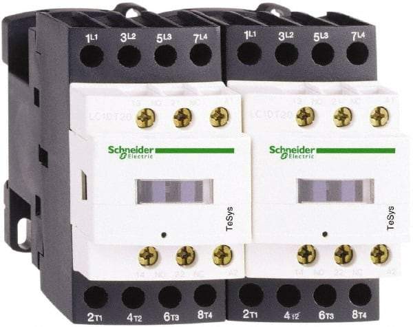 Schneider Electric - 4 Pole, 24 Coil VDC, 25 Amp at 440 VAC, Reversible IEC Contactor - Bureau Veritas, CCC, CSA, CSA C22.2 No. 14, DNV, EN/IEC 60947-4-1, EN/IEC 60947-5-1, GL, GOST, LROS, RINA, RoHS Compliant, UL 508, UL Listed - A1 Tooling