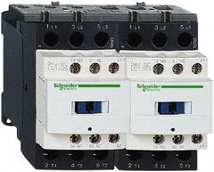 Schneider Electric - 3 Pole, 24 Coil VDC, 18 Amp at 440 VAC, Reversible IEC Contactor - 1 Phase hp: 1 at 115 VAC, 3 at 230/240 VAC, 3 Phase hp: 10 at 460/480 VAC, 15 at 575/600 VAC, 5 at 200/208 VAC, 5 at 230/240 VAC - A1 Tooling