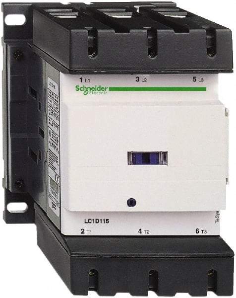 Schneider Electric - 3 Pole, 240 Coil VAC at 50/60 Hz, 150 Amp at 440 VAC, Nonreversible IEC Contactor - Bureau Veritas, CCC, CSA, CSA C22.2 No. 14, DNV, EN/IEC 60947-4-1, EN/IEC 60947-5-1, GL, GOST, LROS, RINA, RoHS Compliant, UL 508, UL Listed - A1 Tooling