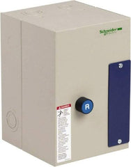 Schneider Electric - 3 Pole, 12 Amp, 120 Coil VAC, Nonreversible Enclosed IEC Motor Starter - 1 Phase Hp: 0.5 at 120 VAC, 2 at 240 VAC, 3 Phase Hp: 10 at 575 VAC, 3 at 208 VAC, 3 at 230 VAC, 7.5 at 460 VAC - A1 Tooling