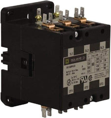 Square D - 3 Pole, 90 Amp Inductive Load, 24 Coil VAC at 50/60 Hz, Definite Purpose Contactor - Phase 1 and Phase 3 Hp:  20 at 230 VAC, 30 at 230 VAC, 50 at 460 VAC, 50 at 575 VAC, 7.5 at 115 VAC, 120 Amp Resistive Rating, CE, CSA, UL Listed - A1 Tooling