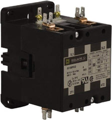 Square D - 2 Pole, 90 Amp Inductive Load, 110 Coil VAC at 50 Hz and 120 Coil VAC at 60 Hz, Definite Purpose Contactor - Phase 1 Hp:  20 at 230 VAC, 7.5 at 115 VAC, 120 Amp Resistive Rating, CE, CSA, UL Listed - A1 Tooling