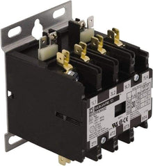 Square D - 4 Pole, 20 Amp Inductive Load, 24 Coil VAC at 50/60 Hz, Definite Purpose Contactor - Phase 1 and Phase 3 Hp:  1.5 at 115 VAC, 3 at 230 VAC, 7.5 at 230 VAC, 7.5 at 460 VAC, 7.5 at 575 VAC, 30 Amp Resistive Rating, CE, CSA, UL Listed - A1 Tooling