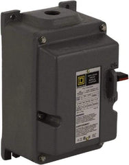 Square D - 3 Poles, 18 Amp, M-0 NEMA, Enclosed Pushbutton Manual Motor Starter - 3 hp at 200 to 230 VAC & 5 hp at 380 to 575 VAC, CSA, NEMA 7/9 & UL Listed - A1 Tooling