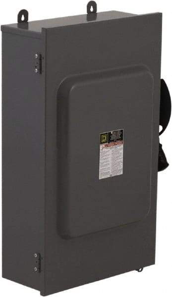 Square D - 200 Amp, 600 VAC, 6 Pole Fused Safety Switch - NEMA 12 & 3R, 150 hp at 600 VAC (Triple Phase), 6PST Contact Form - A1 Tooling