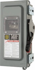 Square D - 30 Amp, 600 VAC/VDC, 3 Pole Nonfused Safety Switch - NEMA 12 & 3R, 10 hp at 600 VAC (Single Phase), 30 hp at 600 VAC (Triple Phase) - A1 Tooling