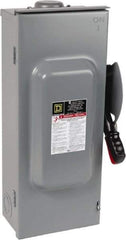 Square D - 100 Amp, 240 VAC, 250 VDC, 3 Pole Fused Safety Switch - NEMA 3R, 15 hp at 240 VAC, 20 hp at 250 VDC (Single Phase), 30 hp at 240 Vac, 20 hp at 250 VDC (Triple Phase), 3PST Contact Form - A1 Tooling