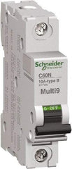 Schneider Electric - 32 Amp, 277 V, 1 Pole, DIN Rail Mount Miniature Circuit Breaker - Thermal Magnetic Trip - A1 Tooling