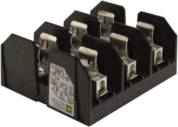 Square D - 3 Pole, 600 Volt, 60 Amp, Surface Mount Fuse Holder - Compatible with J Class Fuse - A1 Tooling