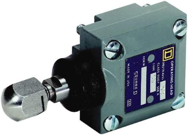 Square D - SPDT, NC/NO, 600 Volt Screw Terminal, Plunger Actuator, General Purpose Limit Switch - 1, 2, 4, 6, 12, 13, 6P NEMA Rating, IP67 IPR Rating - A1 Tooling