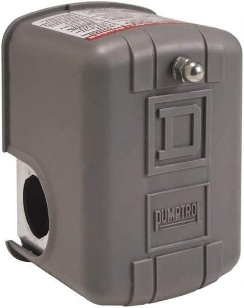 Square D - 1 and 3R NEMA Rated, 50 to 70 psi, Electromechanical Pressure and Level Switch - Adjustable Pressure, 575 VAC, L1-T1, L2-T2 Terminal, For Use with Square D Pumptrol - A1 Tooling