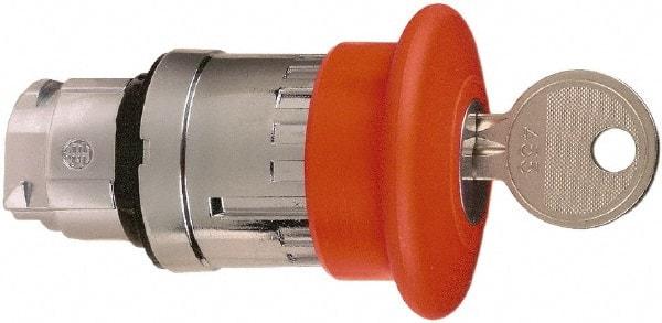 Schneider Electric - 22mm Mount Hole, Extended Mushroom Head, Pushbutton Switch Only - Round, Red Pushbutton, Maintained (MA), Momentary (MO) - A1 Tooling