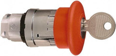 Schneider Electric - 22mm Mount Hole, Extended Mushroom Head, Pushbutton Switch Only - Round, Red Pushbutton, Maintained (MA), Momentary (MO) - A1 Tooling