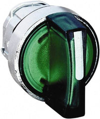 Schneider Electric - 22mm Mount Hole, 3 Position, Handle Operated, Selector Switch - Green, Momentary (MO), Illuminated, Shock, Vibration and Water Resistant - A1 Tooling