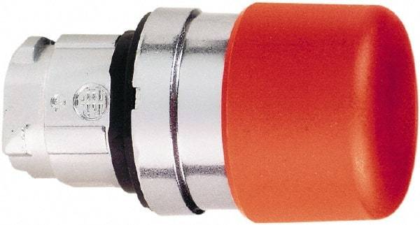 Schneider Electric - 22mm Mount Hole, Extended Mushroom Head, Pushbutton Switch Only - Round, Red Pushbutton, Nonilluminated, Momentary (MO) - A1 Tooling