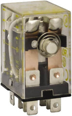 Square D - 1/2 hp at 240 Volt & 1/3 hp at 120 Volt, Electromechanical Plug-in General Purpose Relay - 10 Amp at 240 VAC, DPDT, 24 VAC at 50/60 Hz - A1 Tooling